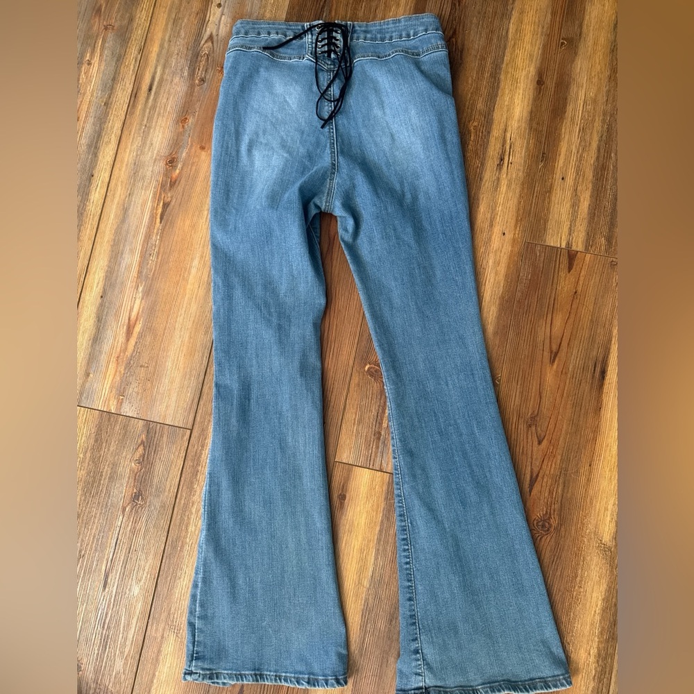 Stylish Blue Flare Women's Jeans